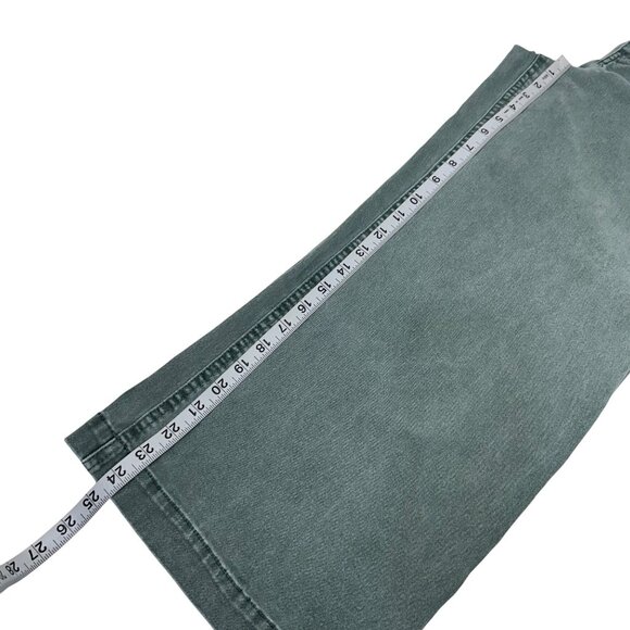Unpublished Gemma Seawater Wide Leg Jeans 32 Green Cotton/Spandex Womens Casual - Picture 7 of 12